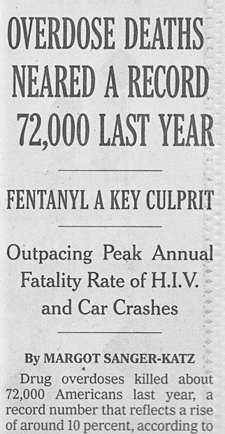 The ominous side of banning fentanyl